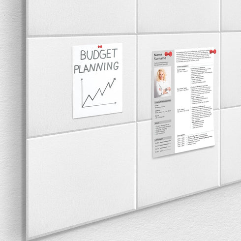 Large Office Cork Board Alternative 47"x35", 12 Pack Felt Wall Tiles for Wall Pin Board Tack Board