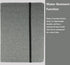 Folio Cover for Rocketbook Everlast Fusion, Multi A5 Size Notebook Organizer with Pen Loop/Business Card Holder, 9.6" x