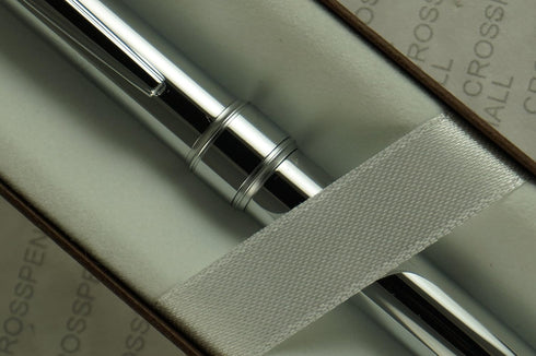 Cross Classic Stratford 0.7mm Lead Pencil with Polished Chrome Barrel and Satin Trim Mid Band