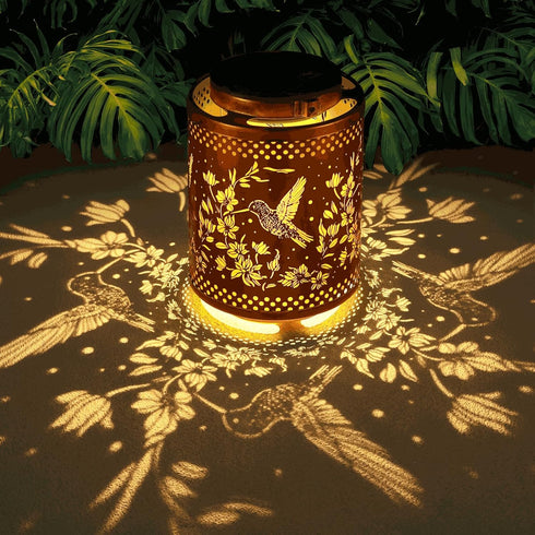 Hummingbird Solar Lanterns Garden Decor Birthday Gifts for Women Mon Grandma Metal