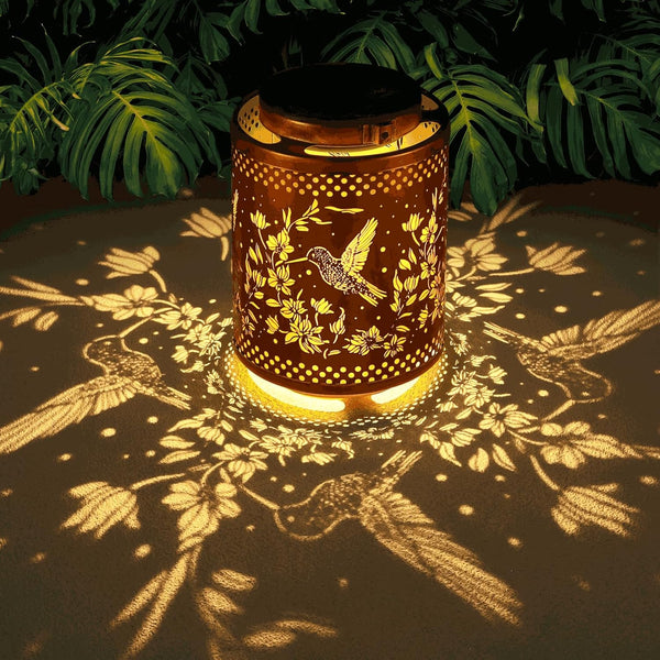 Hummingbird Solar Lanterns Garden Decor Birthday Gifts for Women Mon Grandma Metal