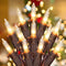 13FT 50 Clear Christmas Lights Outdoor, UL Approved Mini Lights with Brown Wire for Indoor Outdoor Tree Patio Garden