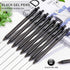 Black Gel Pens Bulk, Black Pens Fine Point Smooth Writing Pens No Smudge, 0.7mm Gel Ink Pens, Retractable Pens, Rollerball Pens, Server Pens, Office Pens, Lapiceros (60 Pack Gel ink) by Sikao