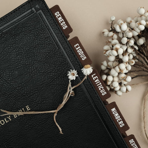 66 UPAFEXXI-Cloth Bible tabs,Bible Tabs for Women and Men(White Embossed Lettering) Large Print Stickers, Easy to Read