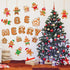 Christmas Cutouts - Xmas Gingerbread Classroom Bulletin Board Decorations for Merry Christmas Party Supplies