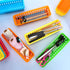 Pencil Basket Tray, 24 Pack Plastic Classroom Pencil Organizer, Colorful Crayon Basket for Classroom Home Office Storage