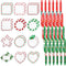 Spakon 48 Pcs Christmas Notepad Set with 24 Christmas Candy Sticky Notes and Themed Ballpoint Pens