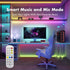 TFZBA 50FT, Smart IC RGB LED Strip Lights Segmented DIY Color Changing, Rainbow Chasing Effects, WiFi App/Voice