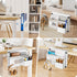 Litwaro Desk Side Storage Organizer, Under Desk Laptop Holder Clamp on Desk Shelf, No Drill Laptop Desk Mount with