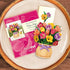 6 Inch 3D Freshcut Paper Pop Up Cards, Mini Festive Tulips, Mini Sized Forever Flower Bouquet Popup Greeting Cards
