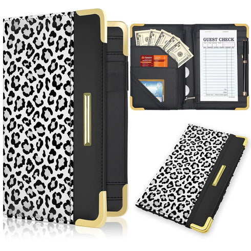YeeCASE Server Book, Waiter Wallet in High Quality Leather, with Money Pocket and