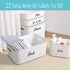 Hebayy 242 pcs Laundry Room Labels, 220 Pre-Printed Waterproof Stickers, 22 Blank Ones for Home Office Organization