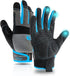 Grip Utility Mechanic Work Gloves for Men & Women - Non-Slip Silicone Touch Screen, Durable, Breathable (Large,