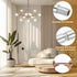 PATIKIL 5 Sets 11.8" M10 1mm Threaded Extension Rod, x Fine Thread Lamp Pipe with Lamp Pipe Nipples for Pendant Light