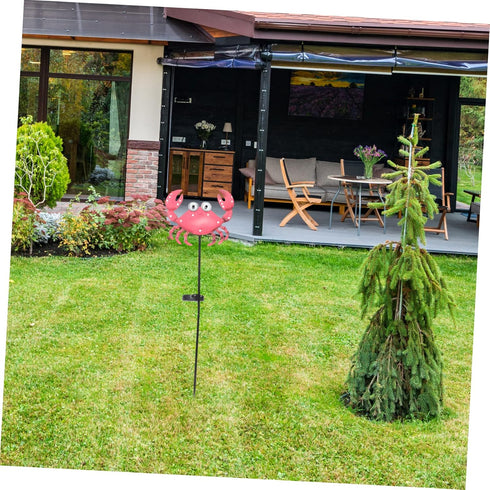 Crab Shape Solar Powered Garden Lamp Charming Outdoor Stake Light for Garden Lawn and Pathway Decor Easy Installation