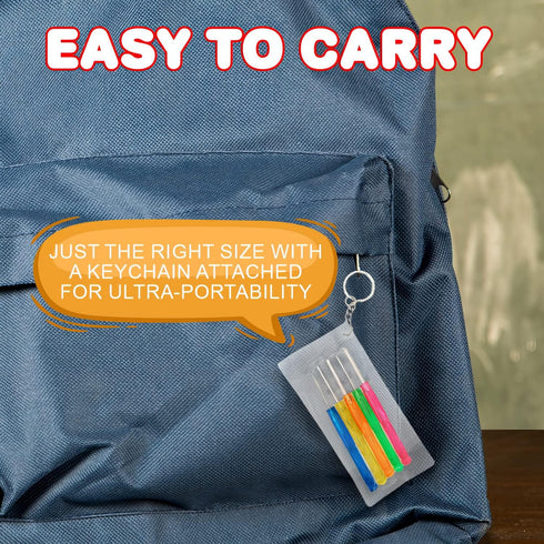 ArtCreativity 5 PC Mini Screwdriver Keychain Set, Pack of 12 with Portable Pouch, Birthday Party Favors