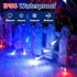 RECESKY 4th 30 11.5Ft 8 Red White Blue of July Decoration Light - LED Patriotic Battery String Lights with Modes