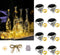 ostritec Upgraded Solar Diamond Shaped Wine Bottle Lights, 8 Pack 20 LED