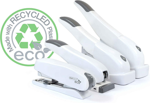 Rapesco ECO Spinna Stapler, Front Push-Button Loading, 50 Sheet Capacity