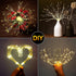 DenicMic 3200K 8 Firework Starburst Lights Warm White Mode LED Battery Operated Chandelier Star Lights with Remote