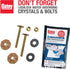 Oatey 31190 Heavy Duty Wax Bowl Ring for 3" or 4" Waste Lines