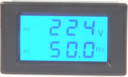 LM YN Digital AC Voltmeter, AC80-300V Frequency Counter, 45.0-65.0HZ LCD Display Voltage Frequency Meter