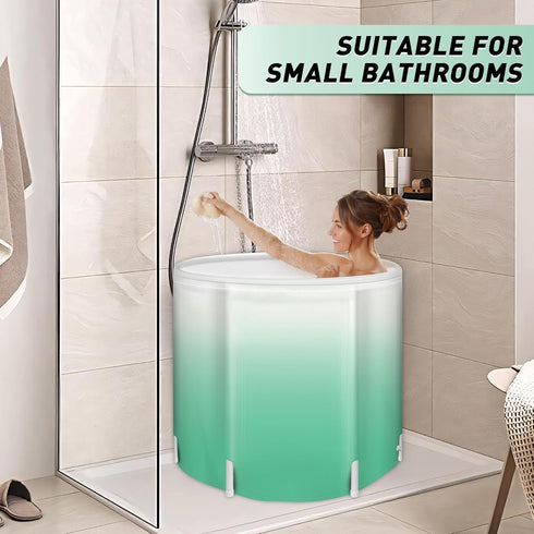 Portable Foldable Bathtub - Create Your Spa Anywhere for Adventure & Relaxation | Collapsible Adult Soaking Tub
