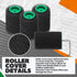 9 4 Inch 1pcs Teenyyou Pcs Textured Paint Roller Bed Liner Roller Covers with Frame Kit Roll on Bed Liner for Truck