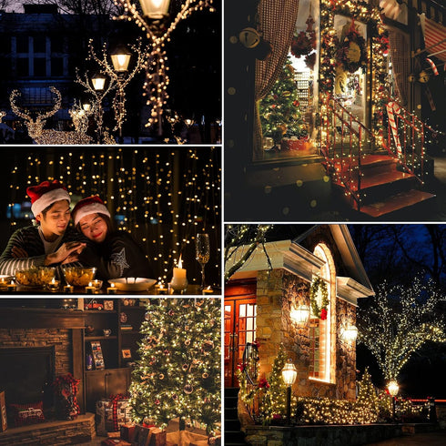 16.5ft 50 16 Decor(132 OMIKA LEDs Color Battery Operated & USB Powered String Lights, with Remote Timer Waterproof