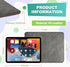 Leather Mouse Pad with Stitched Edge, Non-Slip Waterproof Micro-Fiber Base for Computers, 8x11 Inch (Gray)