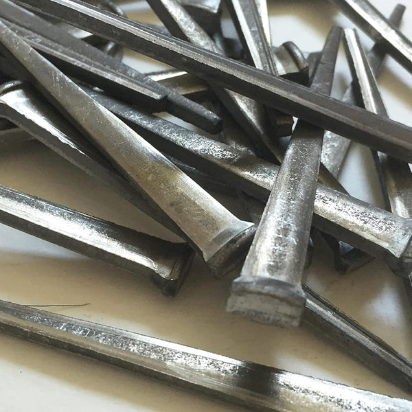 2” CUT COMMON NAILS - Metallic Color - Antique Rustic Restoration Accent Nails for Hanging & Flooring