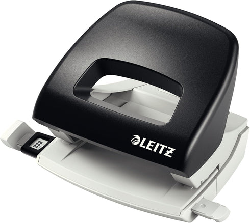 Leitz 55010395 Stapler, 25 Sheet Capacity, Black, Ergonomic Metal Body, Includes Staples, NeXXt Range