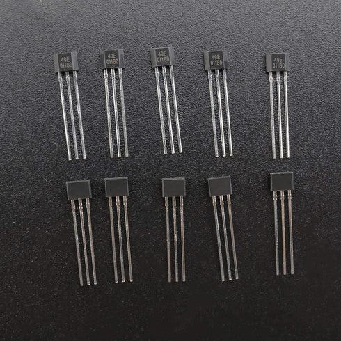 SING F LTD 20Pcs 49E OH49E SS49E Linear Hall Effect Sensors S49E TO-92 3 Pins for Electric Vehicle Repair