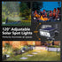 4 Pack 2 Toodour Solar Spot Light Outdoor, Solar Lights Outdoor with Modes, Waterproof Solar Powered Flood Lights