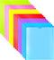 WOT I Heavy Duty Folders 18PCS with Clear Front Pockets, Extra Thick Plastic Folders with 3 Pockets for School/Work/Home