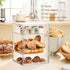 Countertop,4 Display15.5x11.4x9.8inch1 Pack SANKEU Pastry Display Case,Bread Box for Kitchen Layers Adjustable Clear