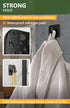 Set of 6 Towel Hooks for Bathrooms, Black Adhesive Wall Hooks, Durable Strong Adhesive Towel Hooks