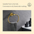 Towel Ring Brushed Gold, Suyar SUS304 Stainless Steel Towel Holder, Hand Towel Rack for Bathroom, Wall Mounted by Suyar