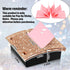 Rhinestone Self Stick Note Pad Holders 4 x 4 Inches Memo Note Holder Dispenser Sticky Note Holder Sticky Notes Dispenser for Office Home Classroom Desk Supplies (Rose Gold)