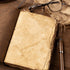 Vintage Leather Journal, Burnt Deckle Edge Vintage Paper, Handmade Leather Bound Journal, 240 Pages (9" x 6")