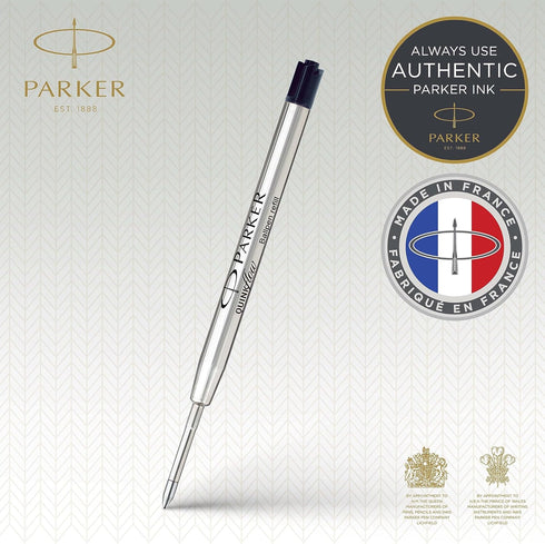 Parker Quinkflow Ballpoint Pen Ink Refill - Medium Tip, Black