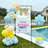 50/68 4 Garvee Wedding Welcome Sign Stand, in Adjustable Metal Wedding Sigh Holder with Faux Leather Straps, Hanging