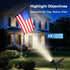 IP65,6500K LED,2 On/Off-1 Pack Solar Lights Outdoor Waterproof Super Bright Lighting Modes, Solar Powered Yard Garden