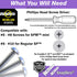 TOGGLER SnapSkru SPM Mini Self-Drilling Drywall Anchor, Pack of 100, Made in US, for #6 to #8 Fastener Sizes