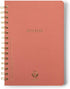DesignWorks Ink 6" x 8.25" Twin Wire Spiral Notebook Journal, Terracotta Textured Paper with 160 Lined Pages