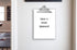 Plastic Transparent Clipboards Set of 6, Strong 12.5 x 9 Inch Clipboards Holds 100 Sheets, School Supplies