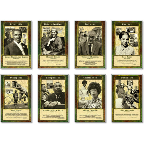 North Star Teacher Resource NST3056 Leaders and Achievers Bulletin Board Set - Set of 8 Posters