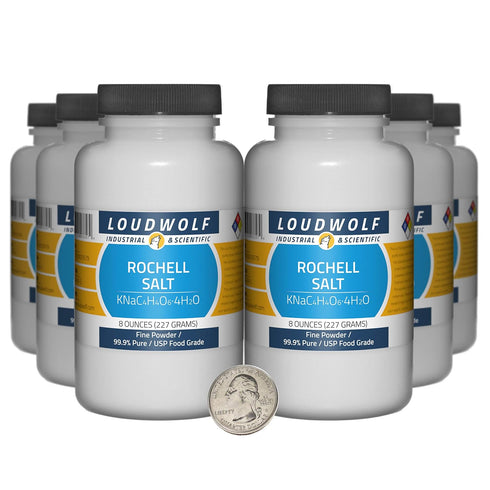 Loudwolf Rochelle Salt / 3 Pounds / 6 Bottles / 99.9% Pure USP