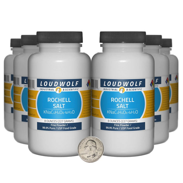 Loudwolf Rochelle Salt / 3 Pounds / 6 Bottles / 99.9% Pure USP