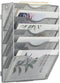 EasyPAG Silver Mesh Wall File Holder, Assemble Office Hanging File Organizer for Papers and Documents